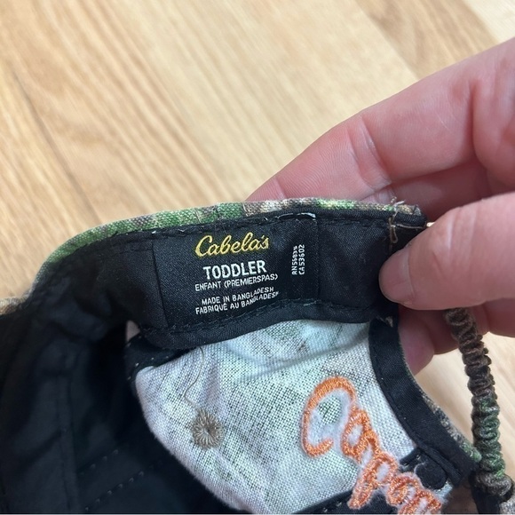 Cabela’s I Hunt For Hugs Camouflage Toddler Hat Baseball Cap Kids Green - Picture 6 of 7